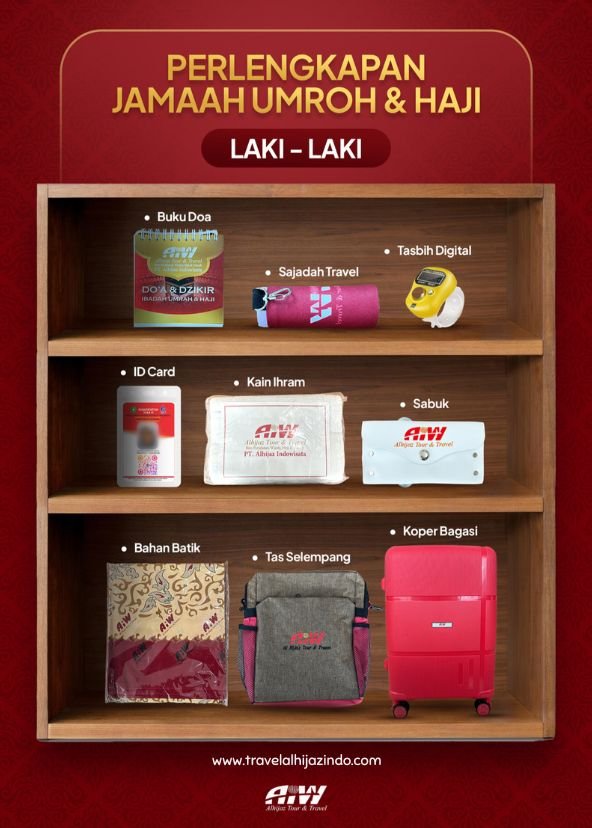 Perlengkapan Umroh Jamaah Laki-Laki Alhijaz Indowisata