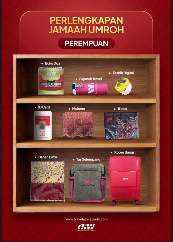 Perlengkapan Jamaah Umroh Perempuan Alhijaz Indowisata 2026