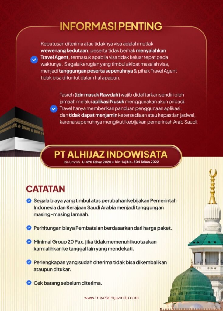 Informasi Penting Umroh Alhijaz Indowisata 2026