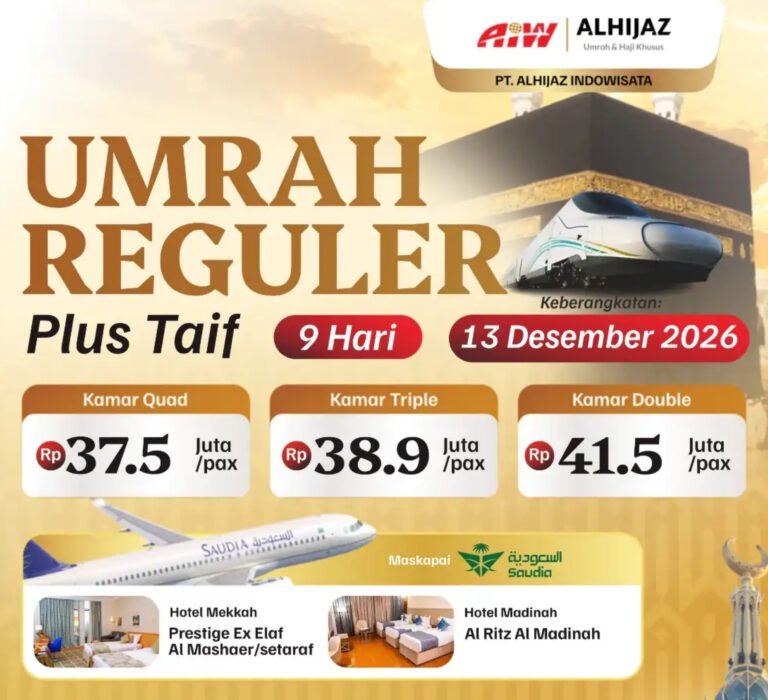 paket Umroh Plus Thaif Desember 2026