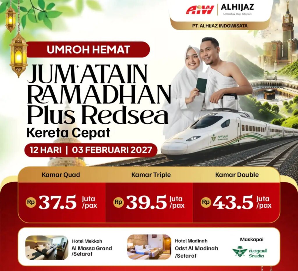 paket umroh ramadhan 2027 kereta cepat