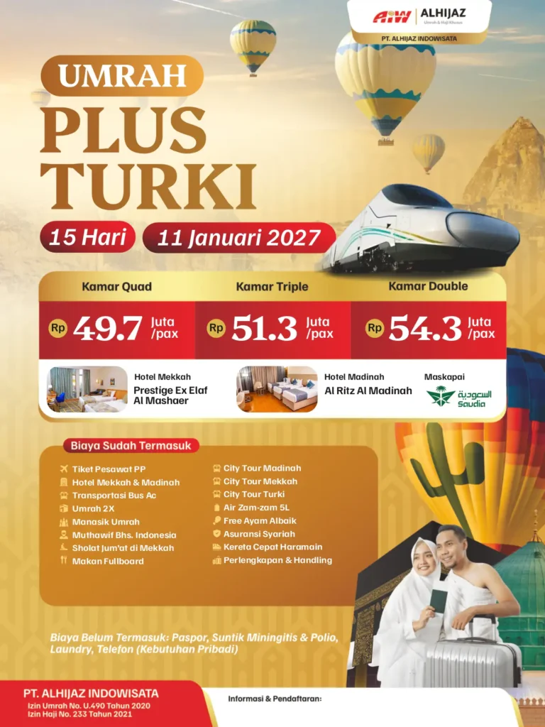 harga paket umroh plus turki
